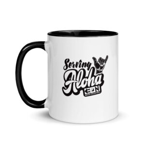 Serving Aloha Mug with Black Inside