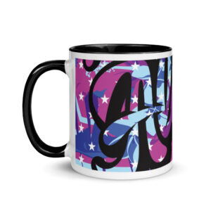 Keoni Serving Aloha Purple Mug with Black Inside