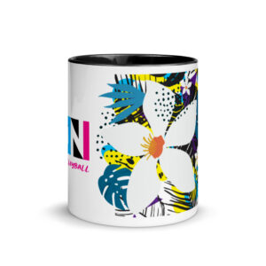Keoni Flower Mug with Black Inside