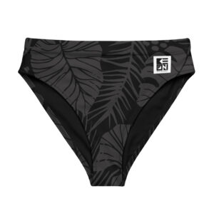 Pro Black Palms Eco High-Waisted Bikini Bottom
