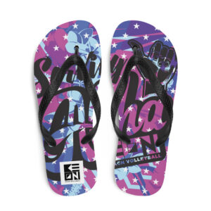 Keoni Serving Aloha Purple Flip-Flops