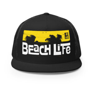 Beach Life Flat Bill Trucker Cap