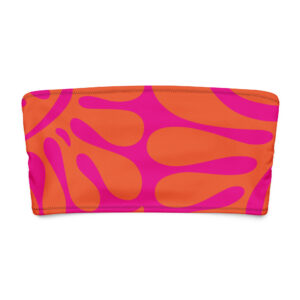 Monstera Bandeau Bikini Top