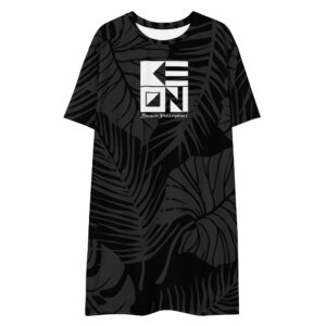 Black Palms Tee Dress