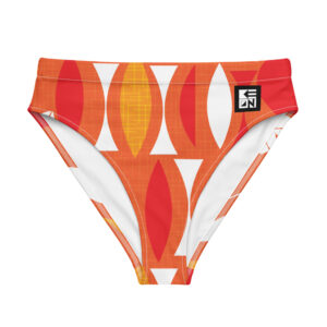 Kawaiian White Eco High-Waisted Bikini Bottom