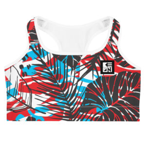 Palms Red Sports Bra